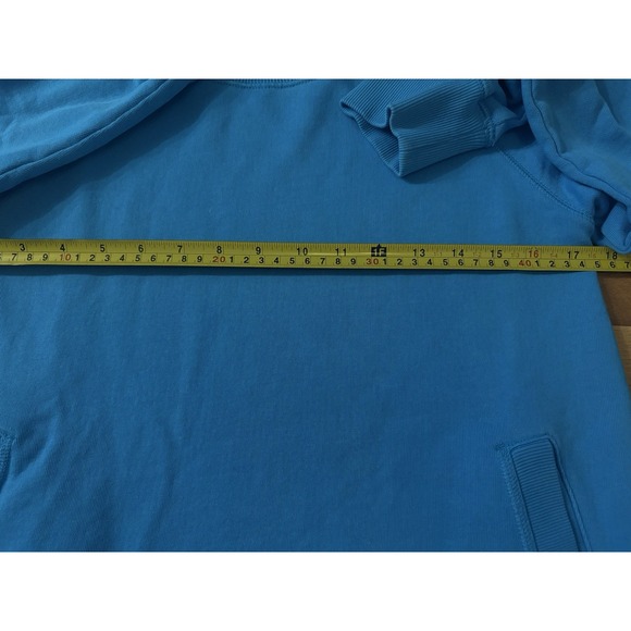 Lilly Pulitzer Luxletic Blue Crew Neck Sweatshirt Women's Sz S Pockets Logo - Picture 5 of 8